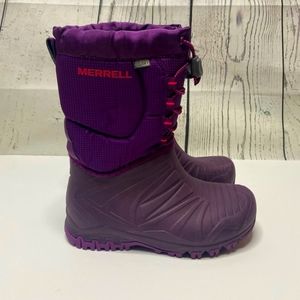 Merrell kids winter snow boots size 2